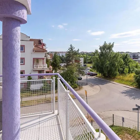 Przytulny Z Balkonem I Miejscem Do Pracy By Renters 그단스크